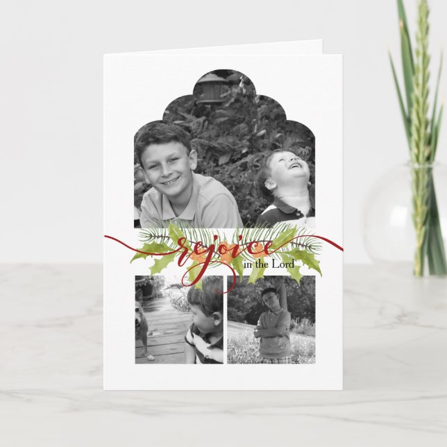 Cartão Alegrai-vos no Senhor (Frente)
