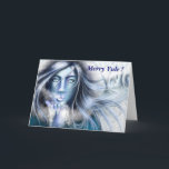 Cartão alegre de Skadi Yule por Nellis Eketorp<br><div class="desc">deusa #1: © Nellis Eketorp de SKADI [2006] todos os direitos reservados.</div>