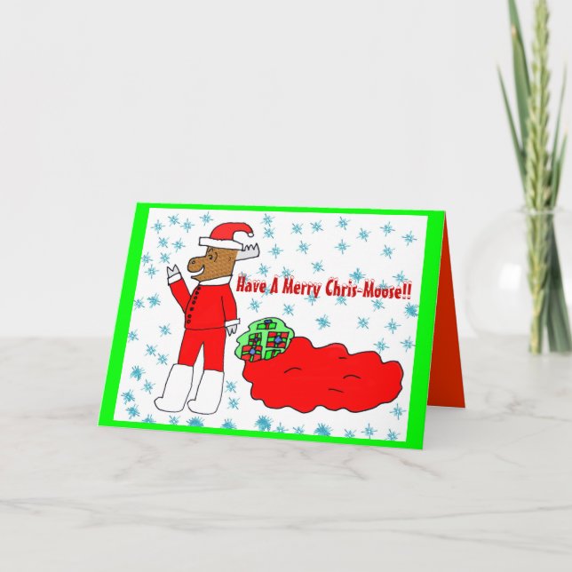 Cartão alegre dos Chris-Alces (Frente)