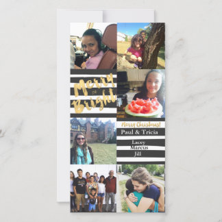 Cartão alegre e brilhante do feriado da foto da