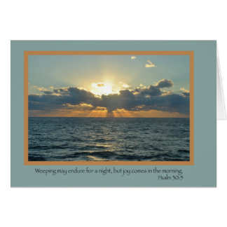 Cartão Alegria (30:5 do salmo)