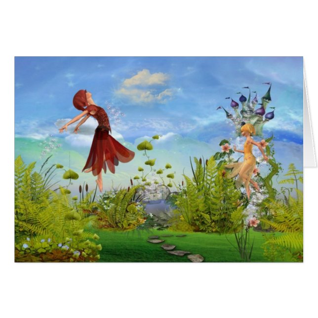 Cartão Alegria e felicidade (Frente Horizontal)