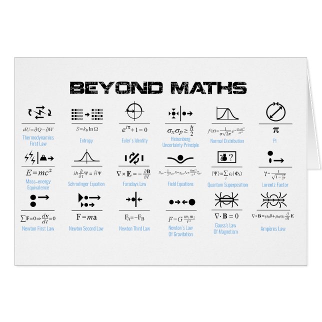 Cartão Além da Matemática (Frente Horizontal)