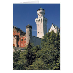 Cartão Alemanha, Baviera, Castelo de Neuschwanstein.