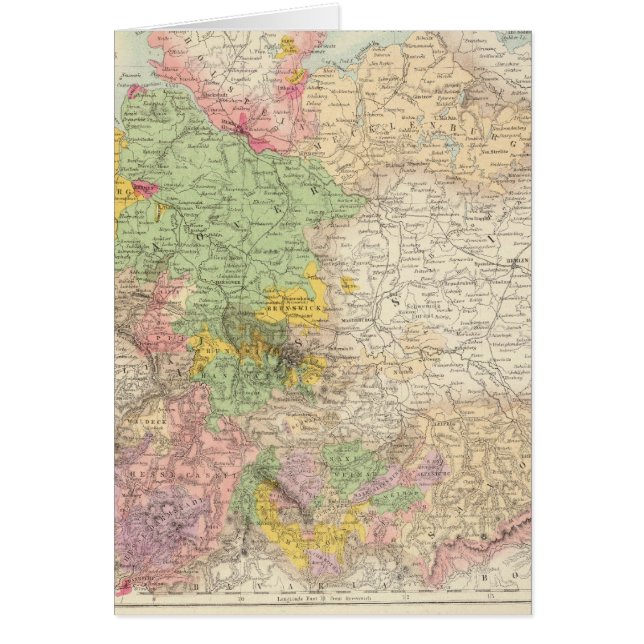 Cartão Alemanha Central e Norte (Frente)