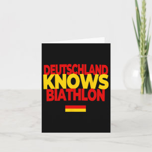 Cartão Alemanha Conhece Biathlon - Alemanha Biathlon