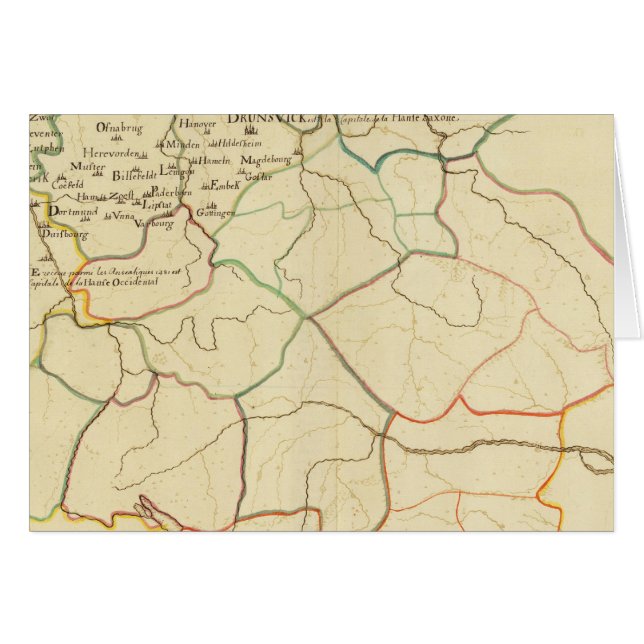 Cartão Alemanha histórica e Áustria (Frente Horizontal)