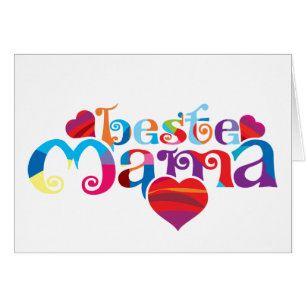 Cartão Alemão "beste Mama"