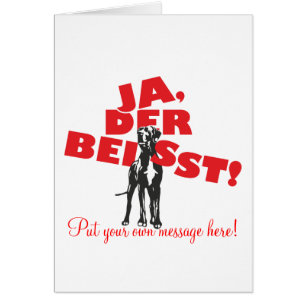 Cartão Alemão: Dogge