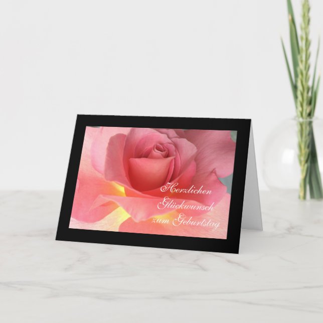 Cartão Alemão: Feliz aniversario! (Frente)