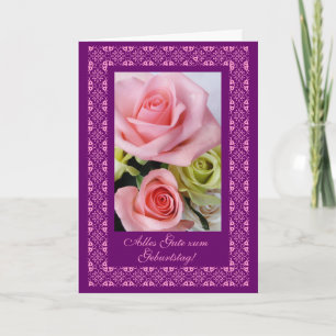 Cartão Alemão: Feliz aniversario: Zum Geburtstag de Alle