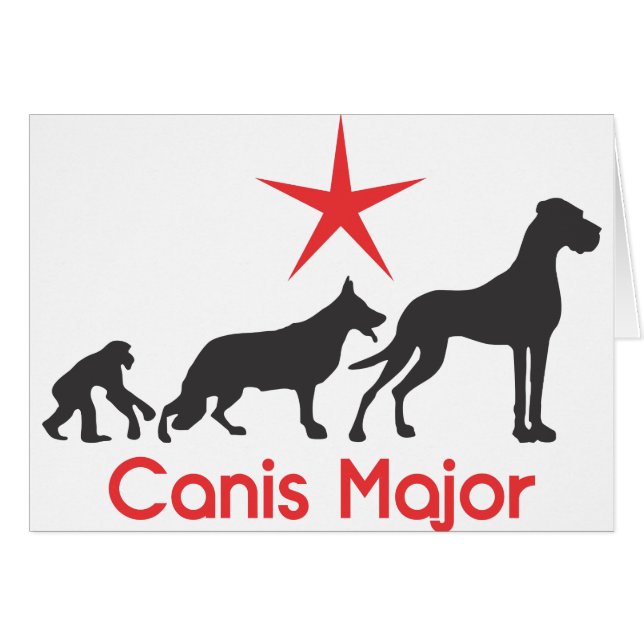 Cartão Alemão Mastiff Canis Major (Frente Horizontal)