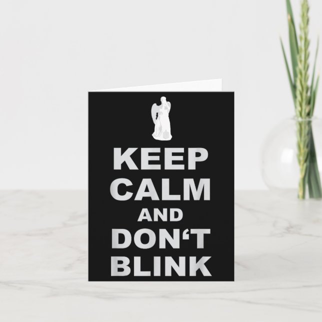 Cartão Alert - Weeng Angel - Keep Calm And Dont Blink 2  (Frente)