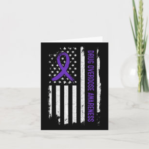 Cartão Alerta de Sobredosagem com Drogas Bandeira America