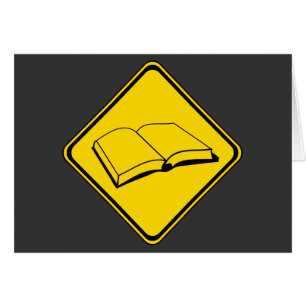 Cartão Alerta: Livros À Frente!
