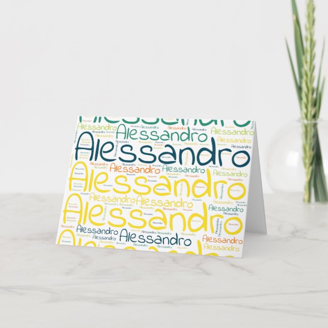 Cartão Alessandro (Frente)