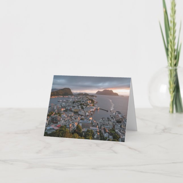 Cartão Alesund Noruega (Frente)