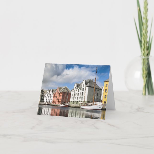 Cartão Alesund Noruega (Frente)