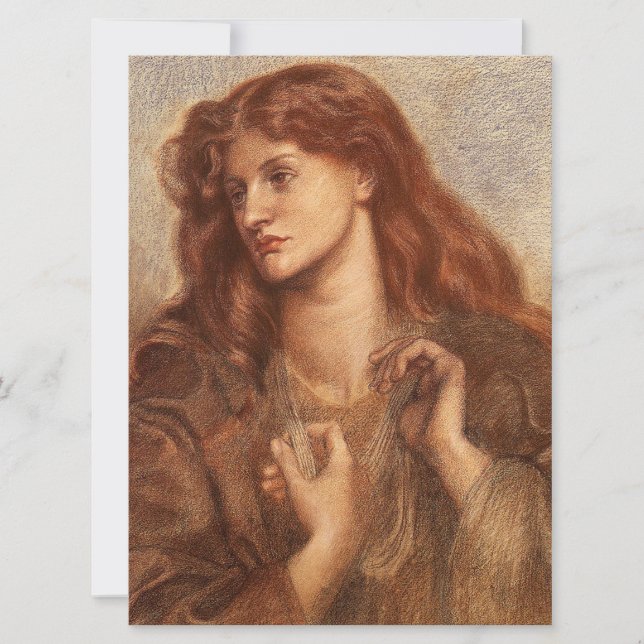 Cartão Alexa Wilding (Jovem Elegante Com Cabelo Vermelho) (Frente)