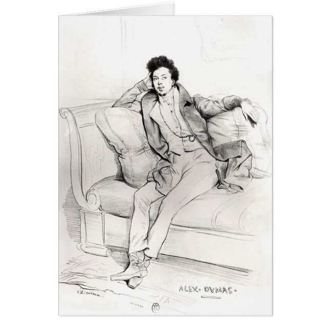 Cartão Alexandre Dumas Pere (Frente)