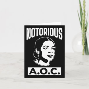 Cartão Alexandria Ocasio-cortez O Aoc Longo Sl
