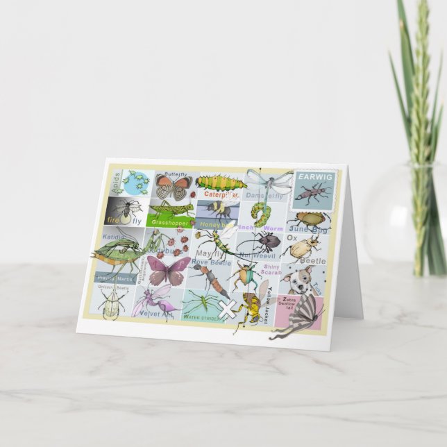 Cartão Alfabeto Inseto (Frente)