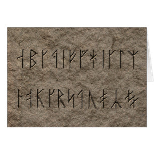 Cartão Alfabeto Viking