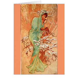 Cartão Alfons Mucha 4