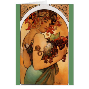 Cartão Alfons Mucha 5