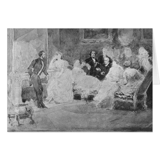 Cartão Alfred de Musset Eugene Delacroix (Frente Horizontal)