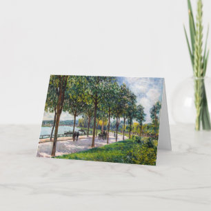 Cartão Alfred Sisley - Alamedas de Castanheiras
