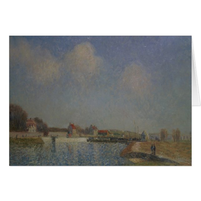Cartão Alfred Sisley | Carga em Santos-Mamas (Frente Horizontal)