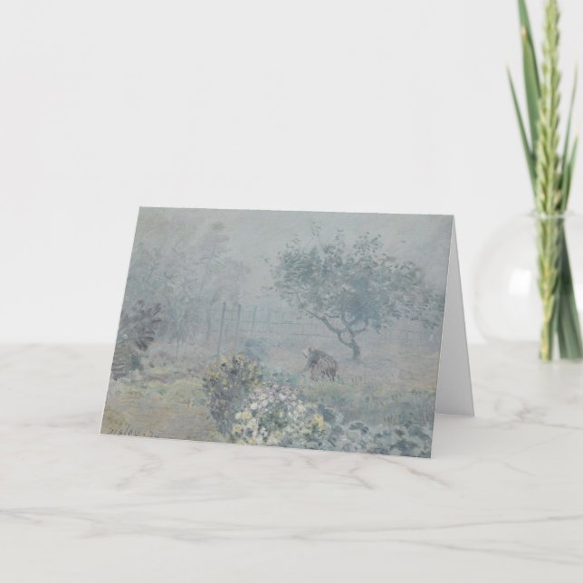 Cartão Alfred Sisley - Névoa, Voisins (Frente)