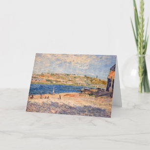 Cartão Alfred Sisley - Rio Banks em Santo-Mammes