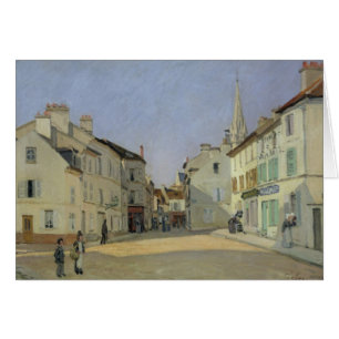 Cartão Alfred Sisley Rua de la Chaussee em Argenteuil