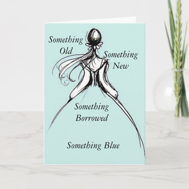 Cartão Algo azul (Frente)