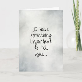 Cartão Algo importante