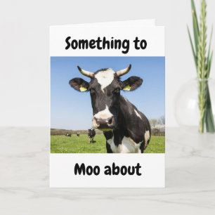 CARTÃO ALGO PARA *MOO SOBRE* VOCÊ ESTÁ **1** HOJE