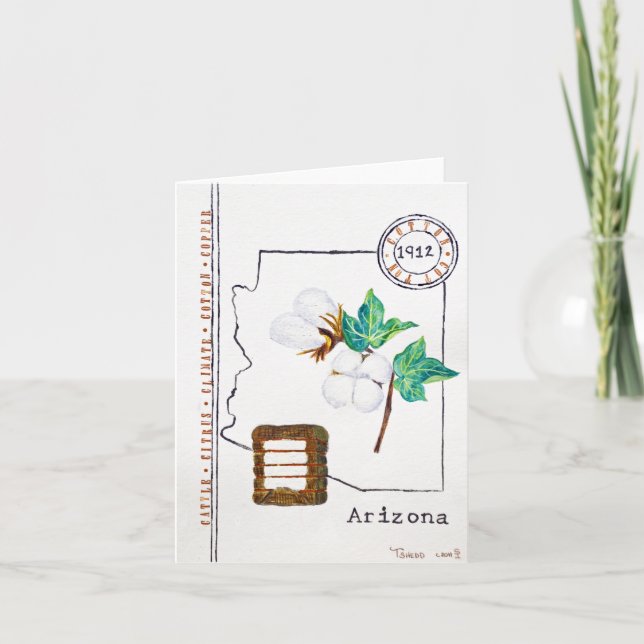 Cartão Algodão da arizona (Frente)