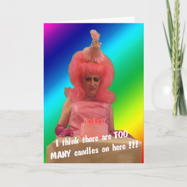 Cartão Algodão de Miz - bolo de aniversário (Frente)