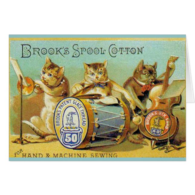 Cartão Algodão do carretel dos ribeiros (Frente Horizontal)