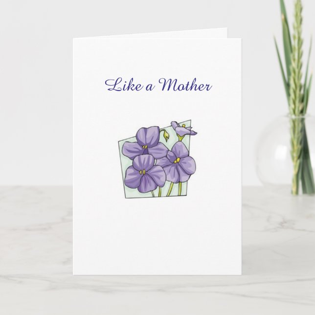 Cartão Alguém como uma mãe (Frente)