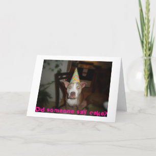 Cartão Alguém disse bolo?