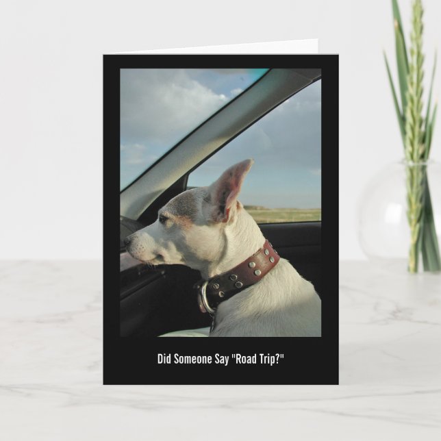 Cartão Alguém Disse "Viagem De Estrada"? (Frente)