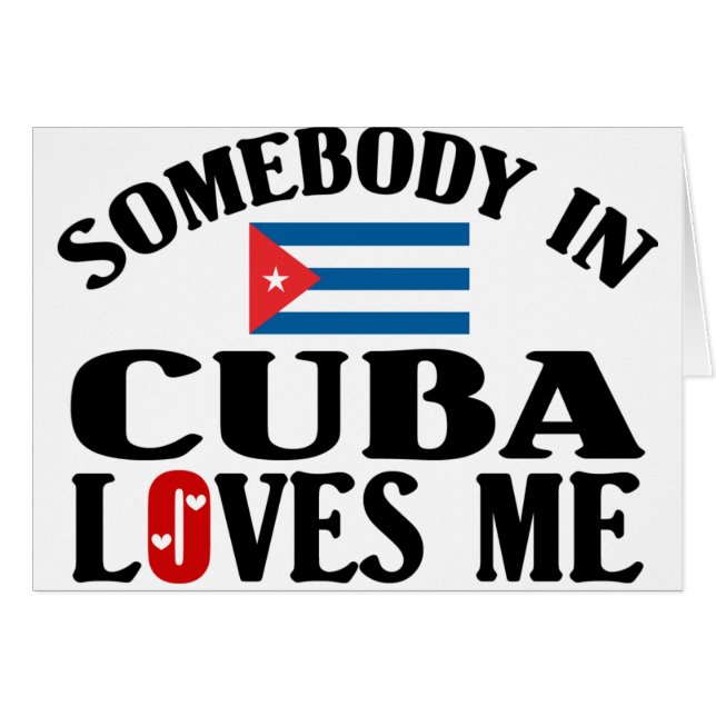 Cartão Alguém em Cuba (Frente Horizontal)