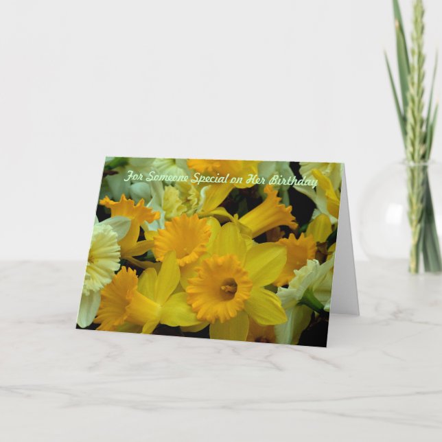 Cartão Alguém especial em seu aniversário (Frente)