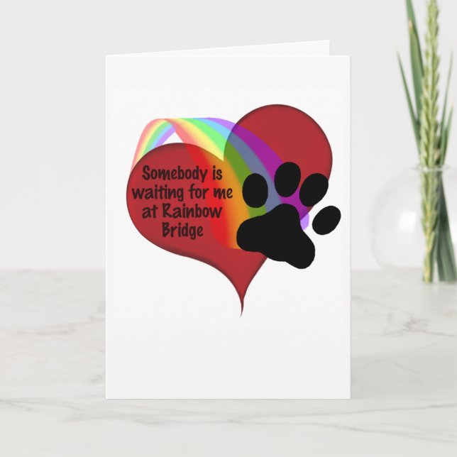 Cartão Alguém está me esperando no Gato da Ponte do Arco- (Frente)