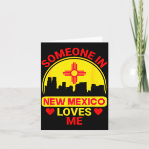 Cartão Alguém no Novo México Me Ama Amor Novo México 