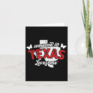 Cartão Alguém no Texas Me Ama por Relacionamento à Distân