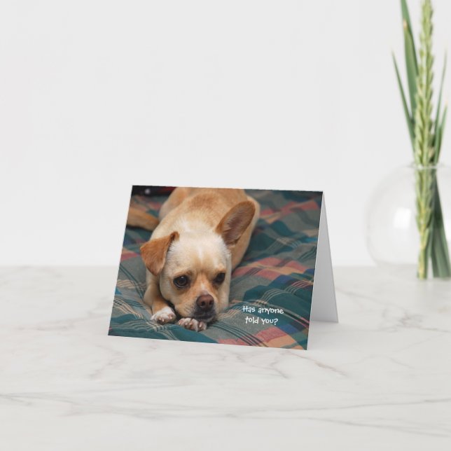 Cartão Alguém Te Disse? (Frente)